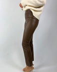 Seductive - Cindessa 9568 | 650 - Broek recht ecoleder - hazelnut