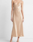 Vince - V0272-51887 |  911 - Slip dress rafelzoom - pale nut