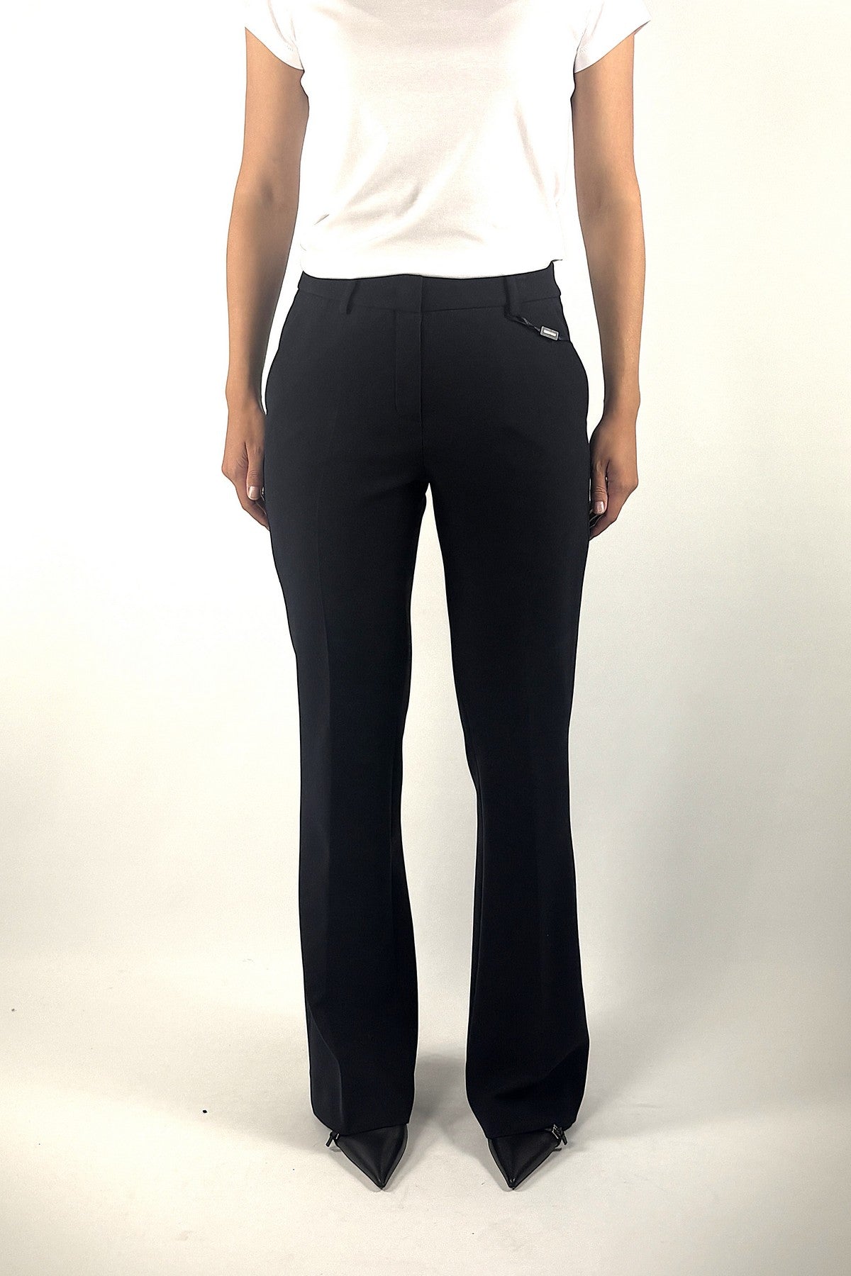Seductive Rosie bootcut broek met uitlopende pijpen in Marine