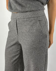 Seductive Naley 095344/6962 wide-leg flanel broek – Silver