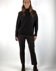 Seductive Cindy tapered fit pull-on broek in Tabak