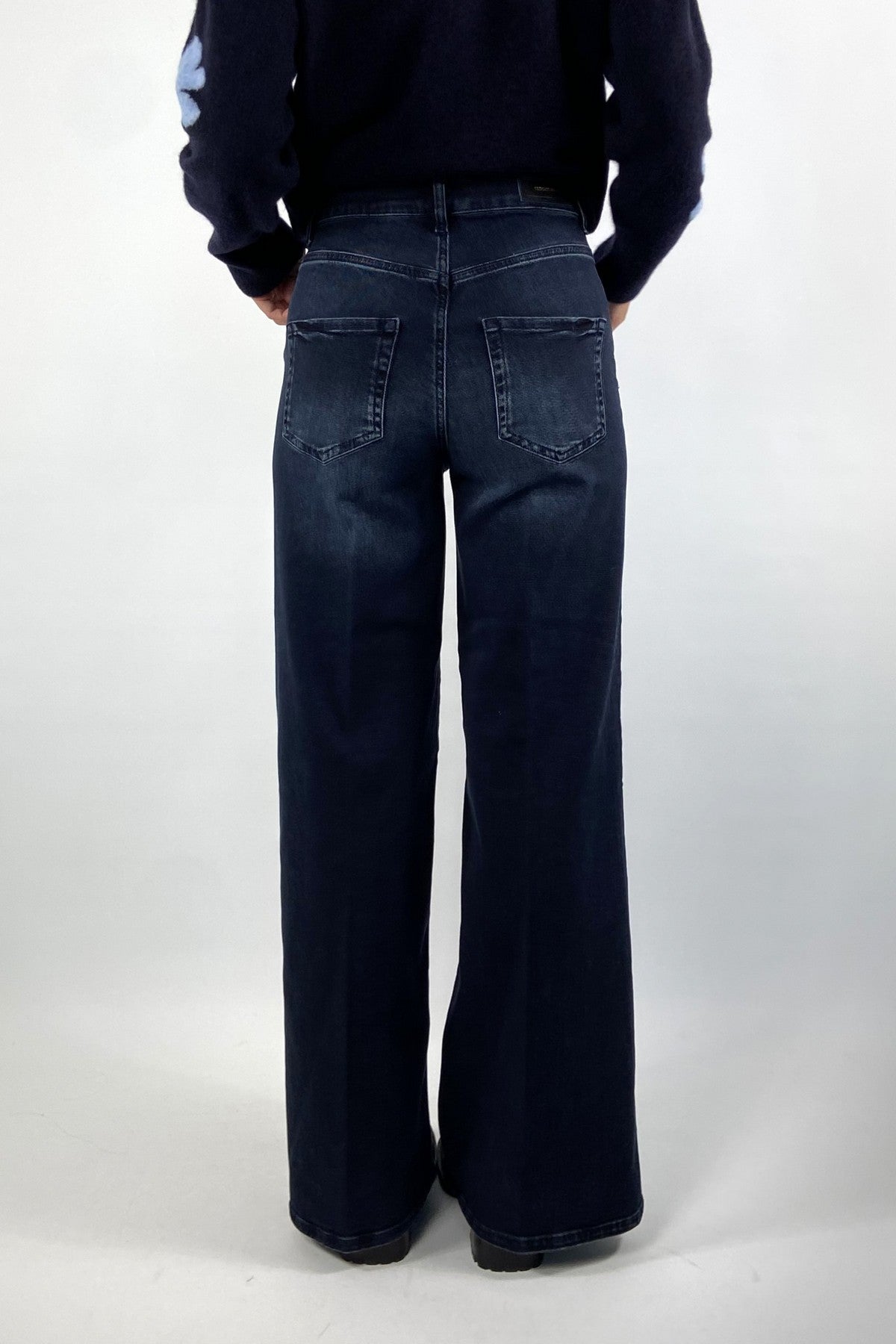 Seductive Maury 095353/9369 Wide Leg Jeans – Braun Blau