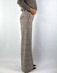 Seductive Shiloh 095090/6911 wide-leg pantalon – Beige Graphical