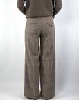 Seductive Shiloh 095090/6911 wide-leg pantalon – Beige Graphical