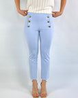 Seductive - Sailor kick 6919 | 815 - Broek kick knopen - lichtblauw