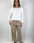 Seductive - Sloanne - Broek wijd linnen - Ginger