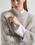 Peserico - A99575F03 | A76 - Sweater sequins alpaca