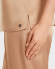 Marc Cain - VC 61.03 W15 | 618 - Top satin - camel