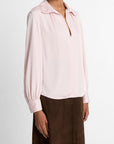 Vince - V133613139|683 - Bloes zijdestretch smocked - lichtroze