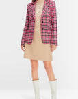 Marc Cain - XC 34.11 J49 | 244 - Blazer ruitmotief - fuchsia