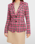 Marc Cain - XC 34.11 J49 | 244 - Blazer ruitmotief - fuchsia