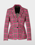 Marc Cain - XC 34.11 J49 | 244 - Blazer ruitmotief - fuchsia