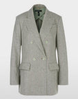 Marc Cain - XC 34.19 W27 | 503 - Blazer chevron dubbele rij frozen sage