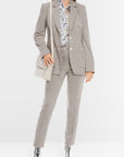 Marc Cain - XC 34.36 J47 | 182 - Blazer  met ruit - SMOKE