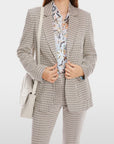 Marc Cain - XC 34.36 J47 | 182 - Blazer  met ruit - SMOKE