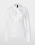 Marc Cain - XC 53.02 J18 | 100 - Poloshirt met strik off white