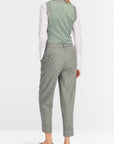 Marc Cain - XC 81.17 W27 | 503 - Broek omslag chevron frozen sage