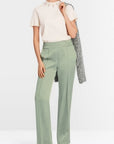 Marc Cain - XC 81.45 W15 | 503 - Broek wijd satinlook frozen sage