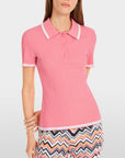 Marc Cain - YC 53.02 M31 | 236 - Poloshirt gebreid - candy pink