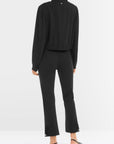 Marc Cain - YC 81.34 J23 | 900 - Broek scuba jersey vlinder - zwart