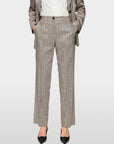 Marc Cain - ZC 81.25 W73 | 836 - Broek gestreept Fendou - grijs