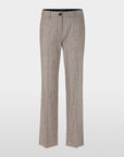 Modieuze FENDOU broek met fijne strepen en subtiele pailletten, vrouwelijke pasvorm, viscosemix, ideaal voor elegante en comfortabele looks.