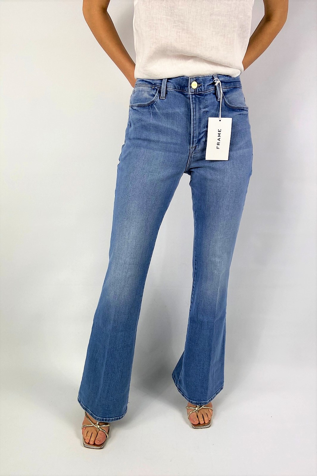 Jeans skinny in de kleur lichtblauw van het merk Frame