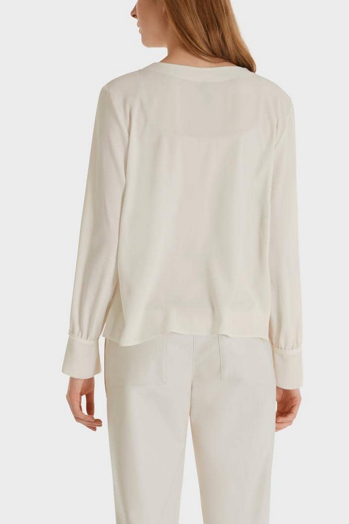 Marc Cain - SC 55.04 W01 110 - Shirtbloes plissé off-white