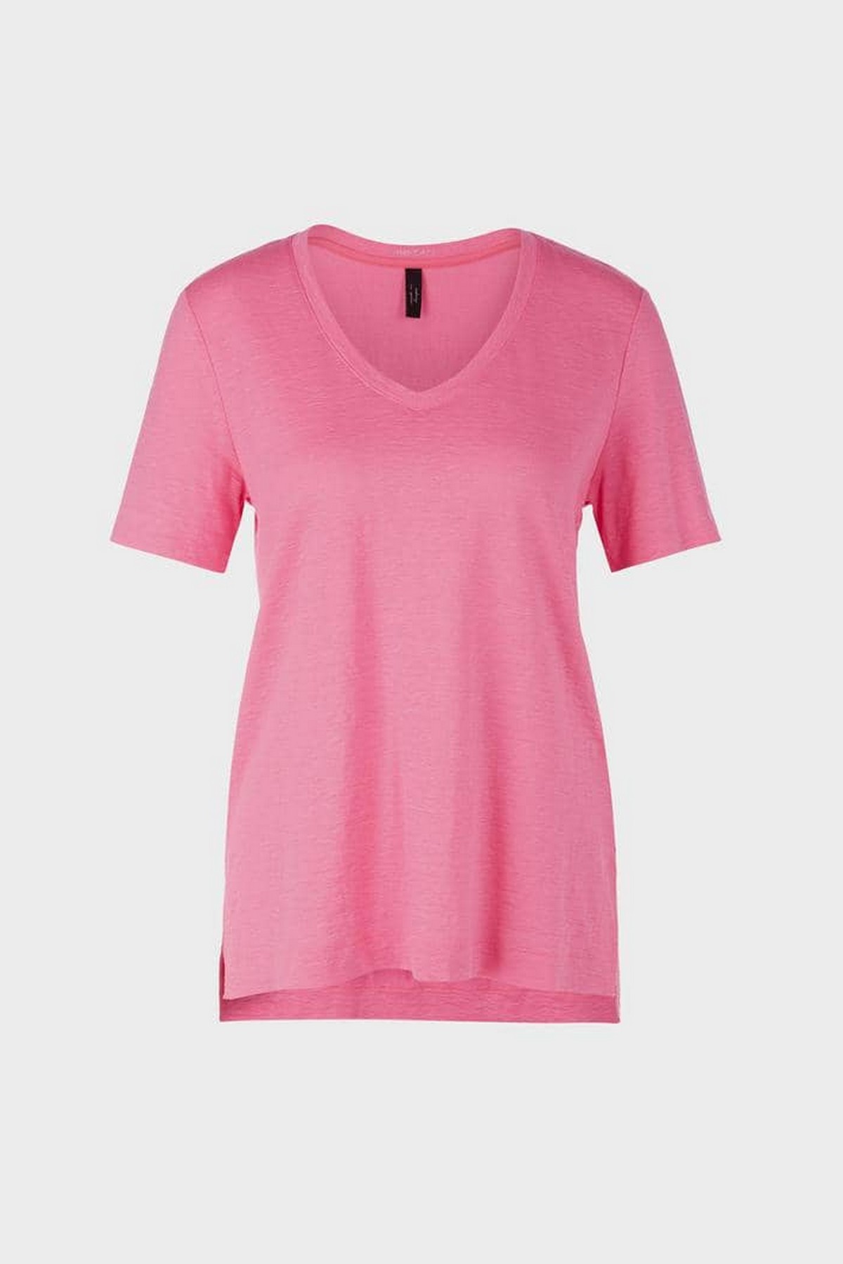 T-shirt V linnen in de kleur pink van het merk Marc Cain