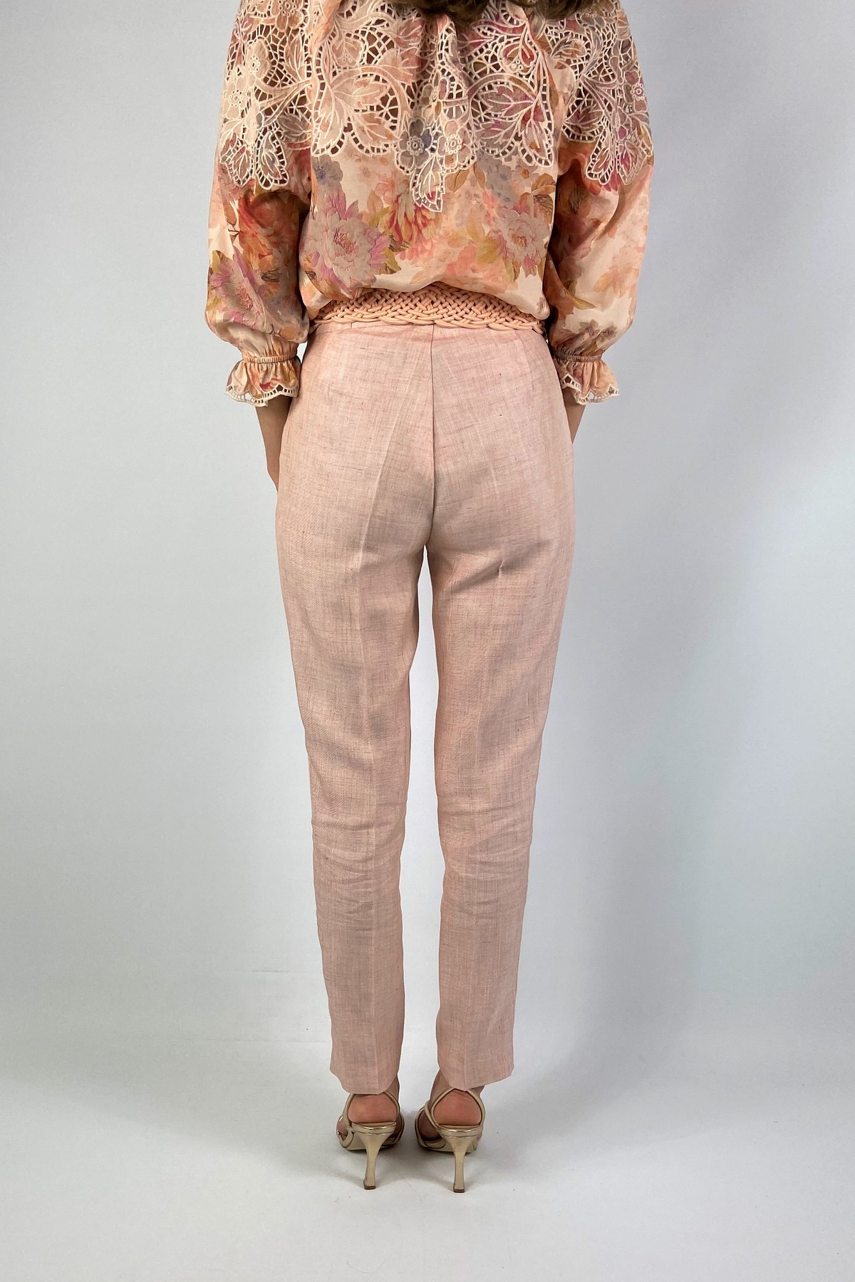 Oscar the collection - Edouard Trousers - Broek italiaans linnen pink