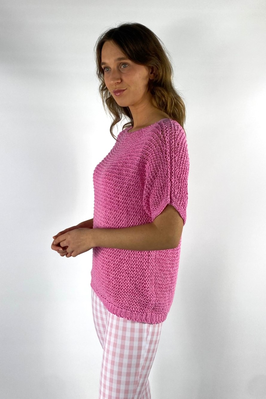 Anneclaire - D0593 725 - Pull grove netbrei pink