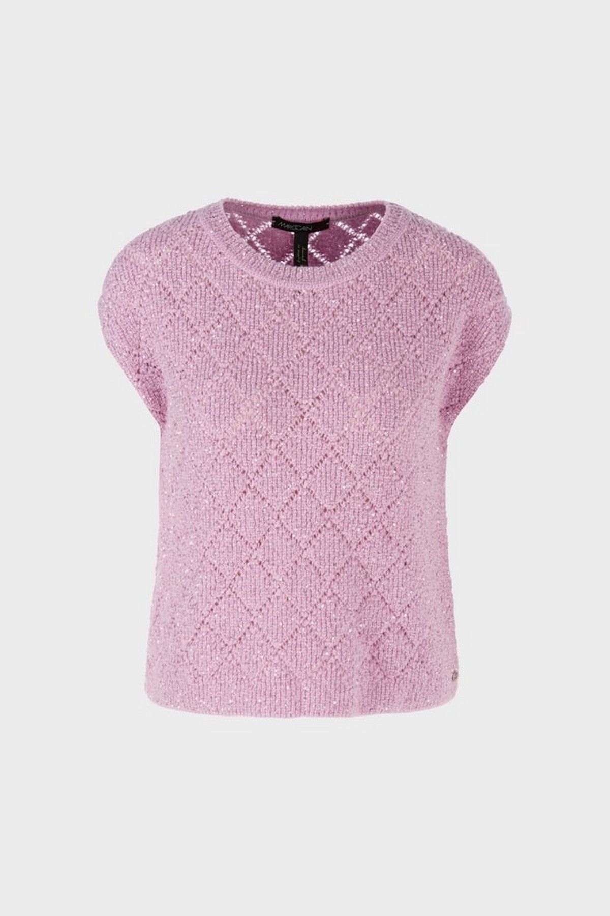 Pull zonder mouw ajour in de kleur pink lavender van het merk Marc Cain Collections