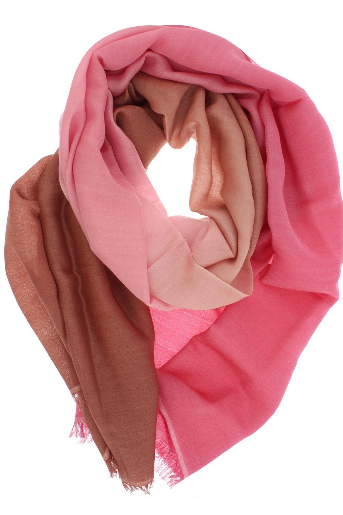 Pashmina tie & dye in de kleur roze van het merk Natan