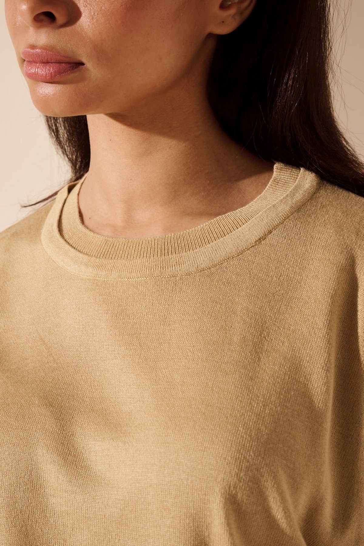 Oscar the collection - Rope Pullover - Trui ronde hals khaki