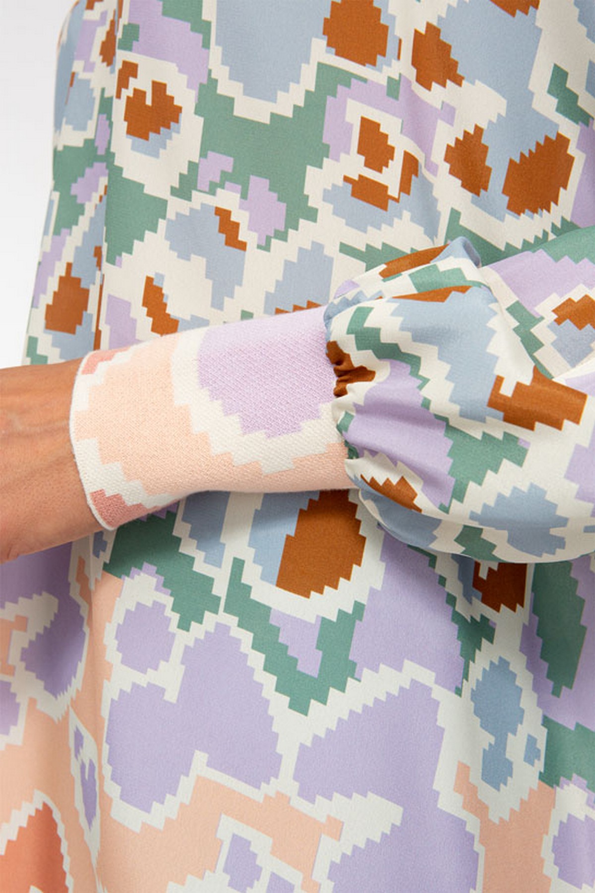 Ivi Collection - Pixel Leo tunic - Bloes V print pastel