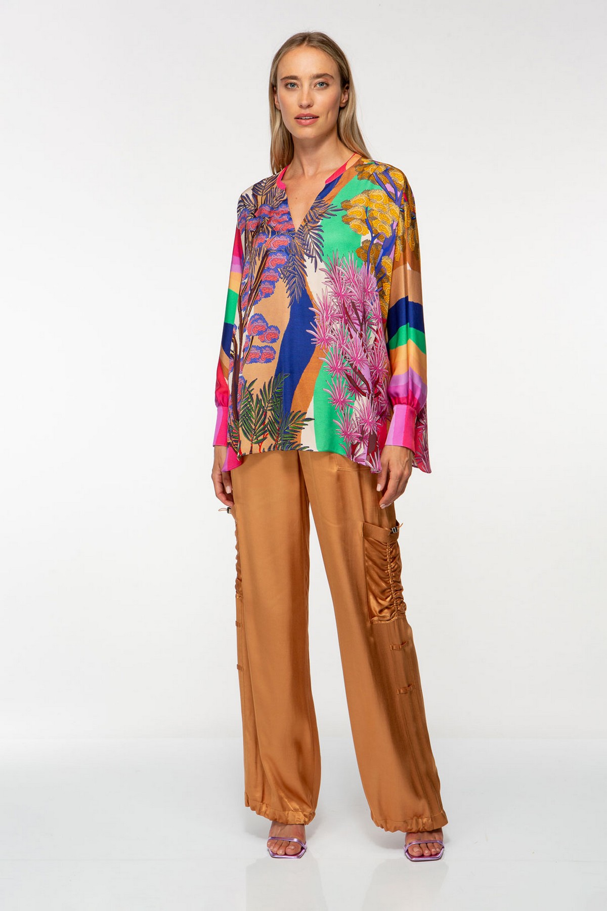 Ivi Collection - Sea of Dunes tunic - Bloes print V multicolor