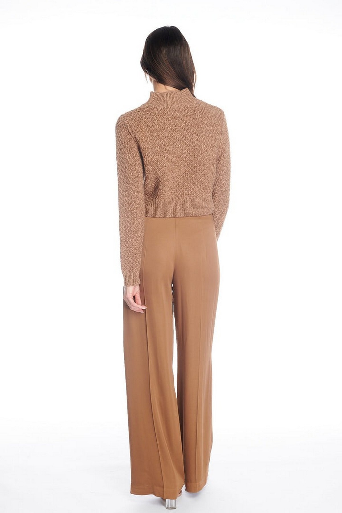 Oscar the collection - Lee Pullover - Pull kort grove brei camel brown